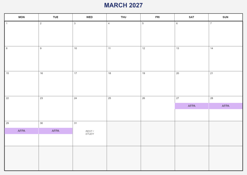 afpa march 1